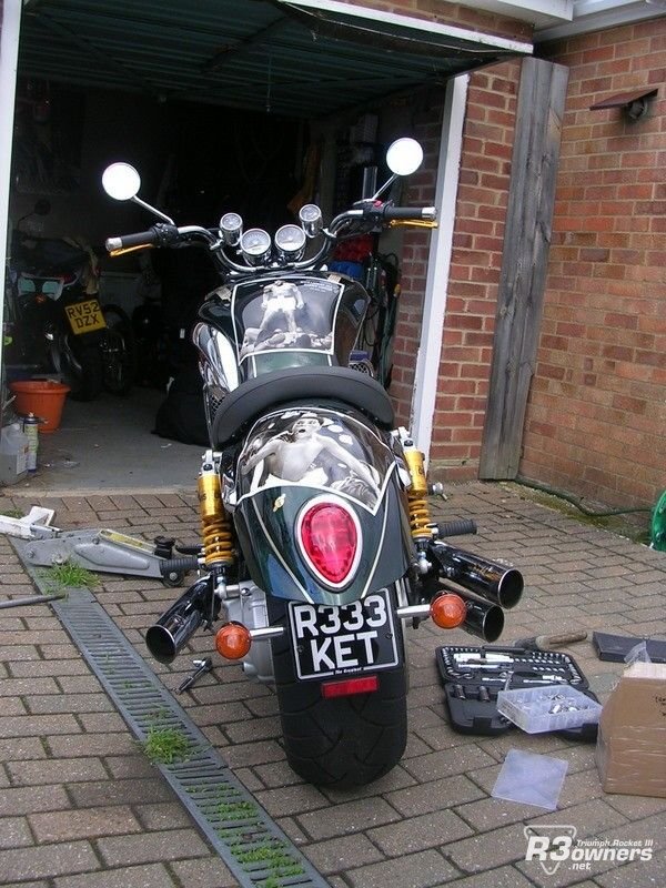 Rear View Ohlins on Rocket